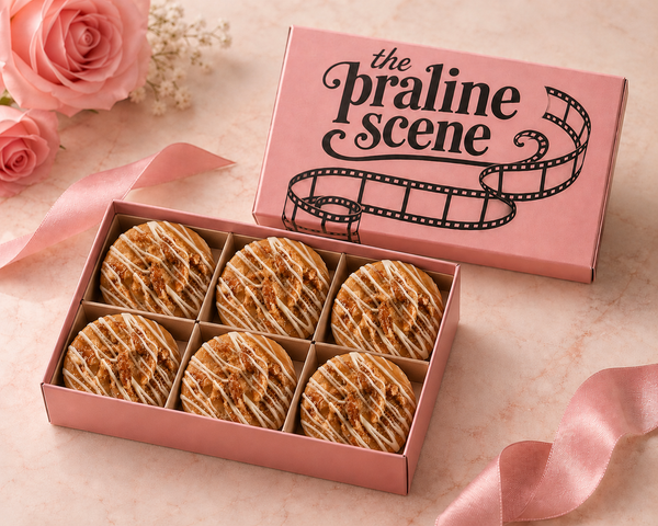 White-Chocolate Drizzled Praline