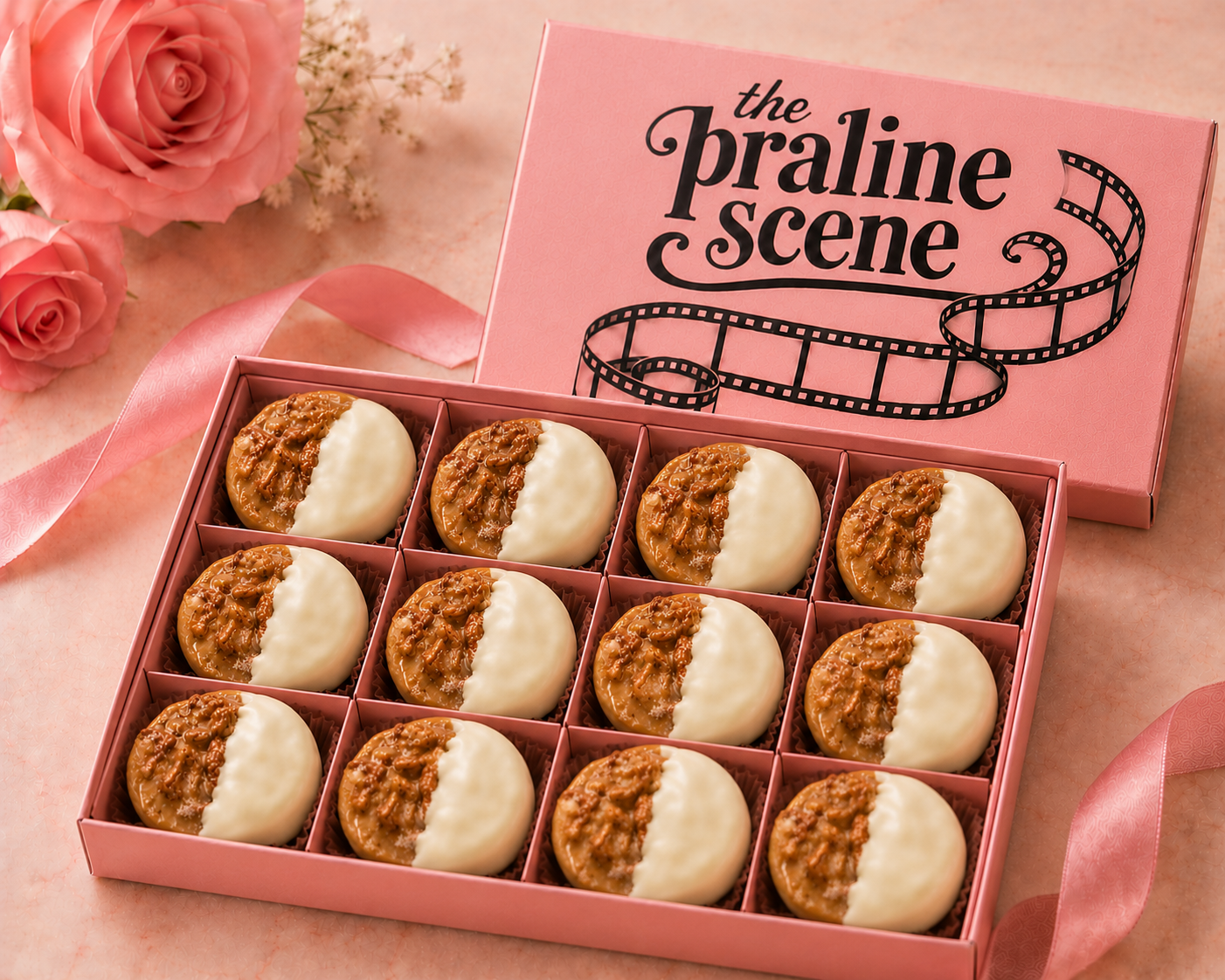 White-Chocolate Dipped Praline