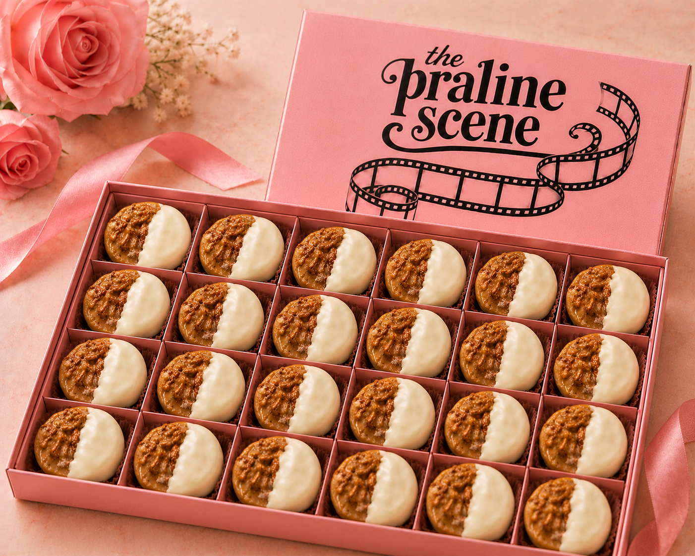 White-Chocolate Dipped Praline